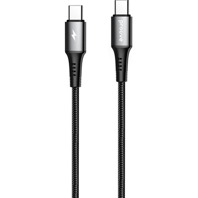 Proove WIREX кабел USB-C/USB-C, 3A/60W, 480Mbps, 2 m, алуминиева сплав, оплетка (CCWX60002221)