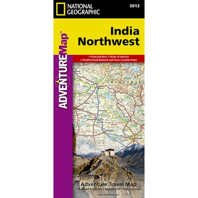 mapa India Northwest 1:1,4 mil voděodolná