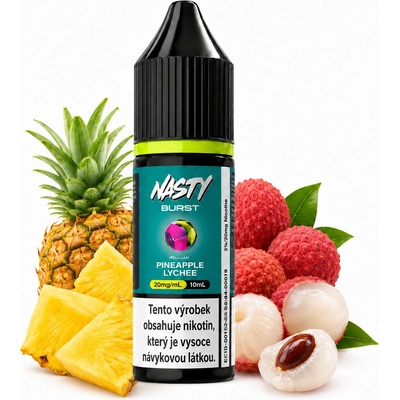 Nasty BURST Pineapple Lychee 10 ml 20 mg