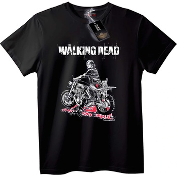 NOONEBRAND Тениска The Walking Dead Мотоциклет - L, Black