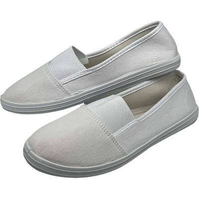 Fashion dámske slip on tenisky bílá