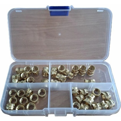 Sada mosazných závitových vložek M8 (pro 3D tisk) 40ks