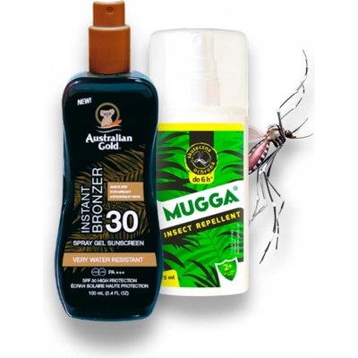Australian Gold Spray Gel with Bronzer SPF30 samoopalovací gel ve spreji 100 ml