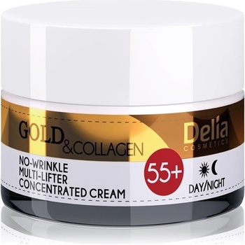 Delia Cosmetics Gold & Collagen 55+ protivráskový krém s liftingovým efektom 50 ml
