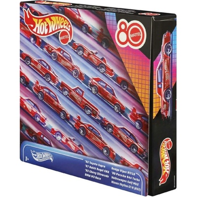 Mattel Hot Wheels Mattel 80th anniversary sada angličáků 8ks