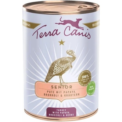 Terra Canis ﻿Senior﻿ ﻿Turkey with papaya broccoli & herbs 400 g
