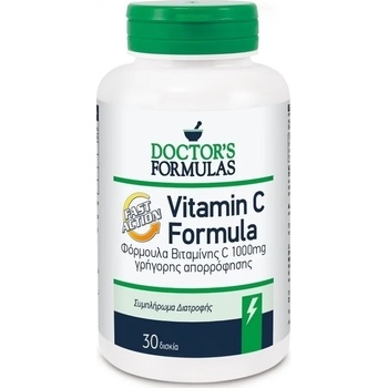 Image 1 of Doctor's Formulas Хранителна добавка Витамин ц 1000мг бърза абсобация, Doctor' s Formulas Vitamin C Formula Fast Action, 30tabs