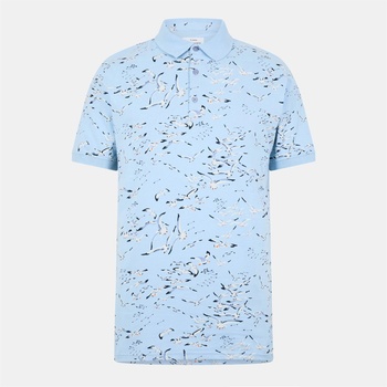 Peter Werth Блуза с яка Peter Werth Men's Fleet Short Sleeve Polo Shirt - All Over Print