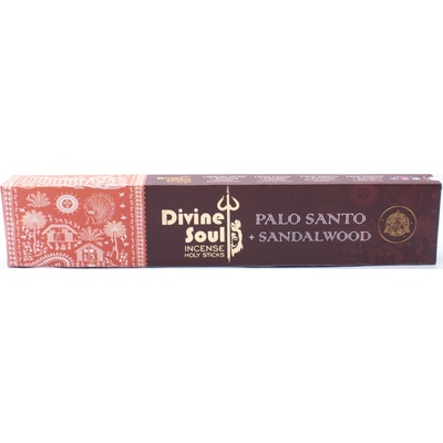 Divine Soul Palo Santo + Sandalwood indické vonné tyčinky 15 g – Zboží Dáma