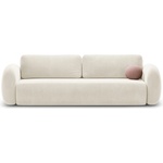 Cosmopolitan Design Кремав кадифен сгъваем/с място за съхранение диван 262 cm Tonale - Cosmopolitan Design (COS_3SF_121_F1_TONALE1)