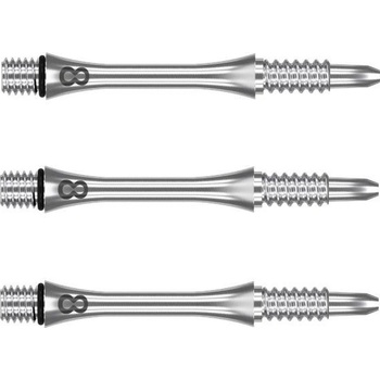 Target 8 Flight Slim, titanium, dlouhé 33mm