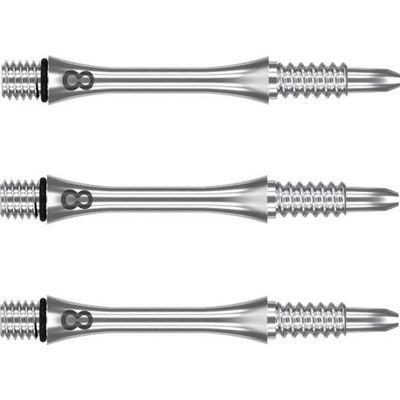 Target 8 Flight Slim, titanium, dlouhé 33mm