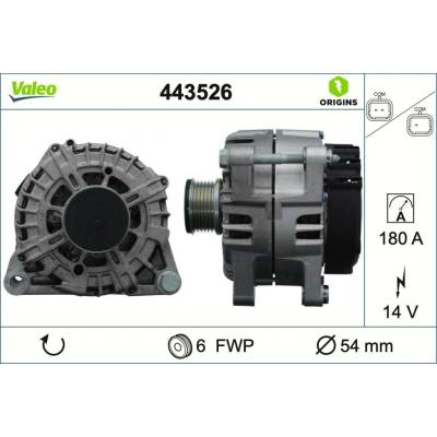 Alternátor VALEO 443526