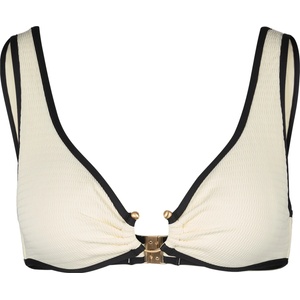 Seafolly Дамско бикини горнище Seafolly Women's Beach Bound Ring Front Tank Bikini top - Ecru - размер 32 (EU) (150-4245-0210)