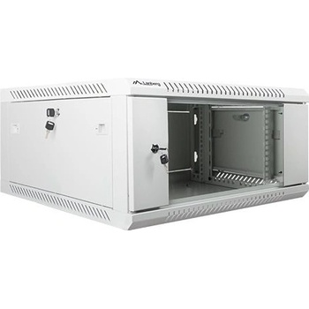 Lanberg Комуникационен шкаф Lanberg rack cabinet 19" wall-mount 4U / 600x600 for self-assembly (flat pack), grey (WF01-6604-10S)