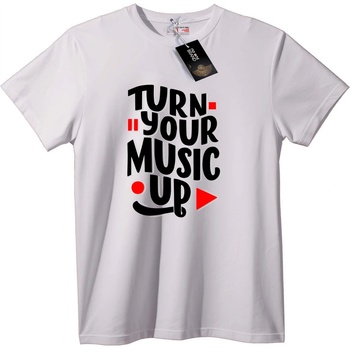 NOONEBRAND Тениска Пусни музиката си - 6XL, Black