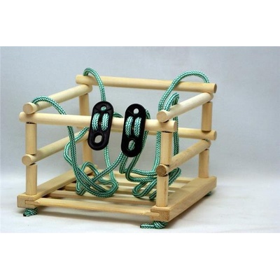 Malimas drevená hojdačka závesná prírodná