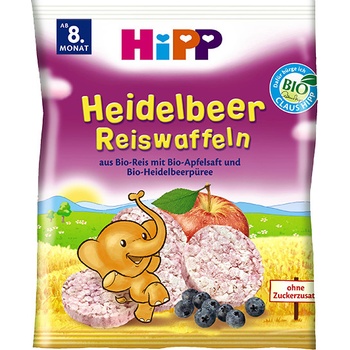 HiPP Bio ryžové oblátky čučoriedkové 35 g
