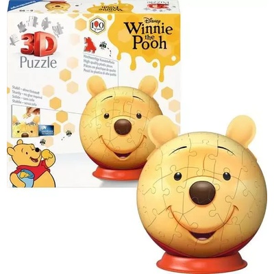 Ravensburger - Puzzle Puzzleball Disney: Winnie the Pooh with ears 3D - 40 - 99 piese