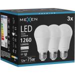 Mexen Nova 3x LED крушка E27, A60, 12W, Неутрална - 4000K, 1260 lm - L100-E27-1240-01x03 (L100-E27-1240-01x03)