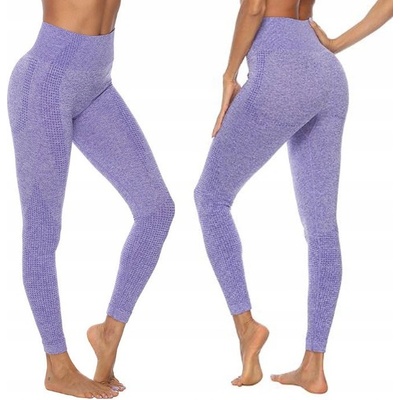 Fashionweek sportovní legíny s vysokým pasem push up YOGA LEG8020 Fialový