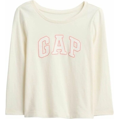 GAP V-FRCH LS Logo Tee bílá