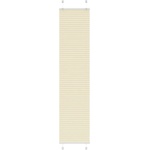 vidaXL Плисирана щора, кремава, 45x200 см, ширина на плата 44, 4 см, полиестер (4015302)