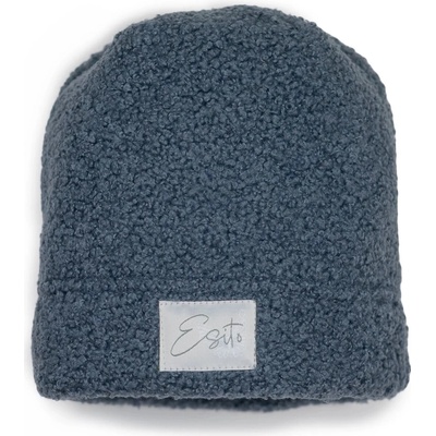 ESITO | Zimní čepice Teddy fleece double Denim blue modrá – Zboží Dáma