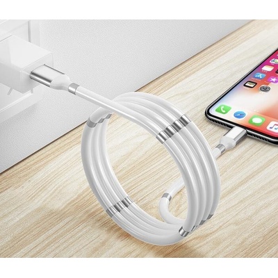 Stablecam 1DJ2027 Magnetický samonavíjací USB nabíjací (Type-C), 180cm