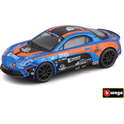 BBURAGO Alpine A110 CUPmodel Závodní auto RACE 18-38301 1:43