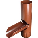 Probau Odkvapová klapka ø 87 mm oceľ hnedá