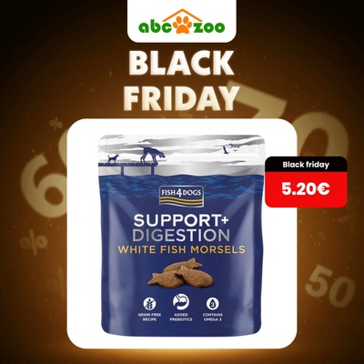 Fish4Dogs Support+ Digestion White Fish Morsels 225 g