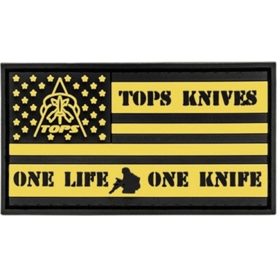 Tops Knives TOPS Flag Patch 1.75 by 3.00 PATCH-02