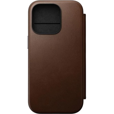 Nomad Кожен калъф Nomad Modern Folio, кафяв - iPhone 16 Pro (NM01679585)