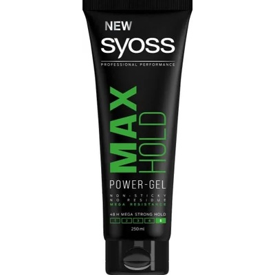 Syoss Max Hold Power Gel Гел за коса с 24-часова фиксация 250мл