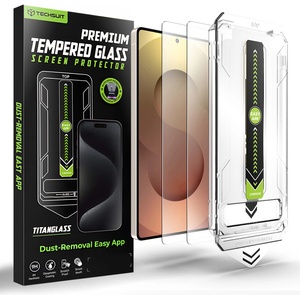 Techsuit Стъклен протектор за Samsung Galaxy S26 Ultra - Techsuit TitanGlass CrystalHD (2 броя) - Прозрачен