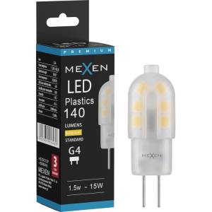 Mexen Oris LED крушка G4, 1, 5W, Топло - 3000K, 140 lm - L115-G4-0130-03 (L115-G4-0130-03)