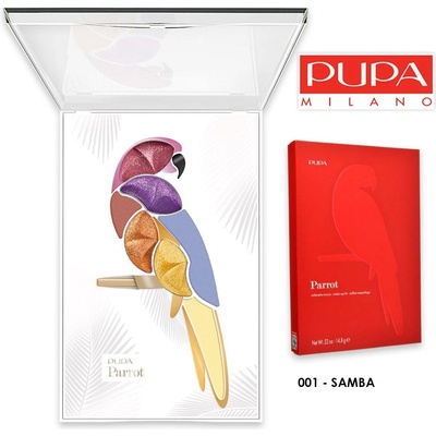 Pupa Parrot 001 Samba 010284A001 грим палитра за очи