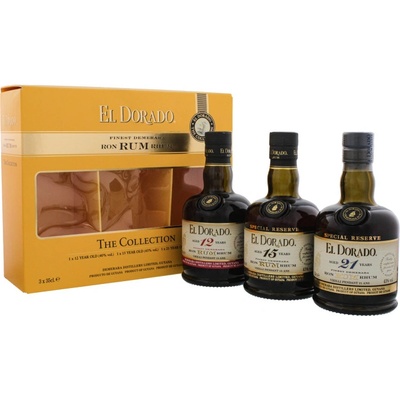 El Dorado Collection 12y 15y 21y 40% 3 x 0,35 l (set)