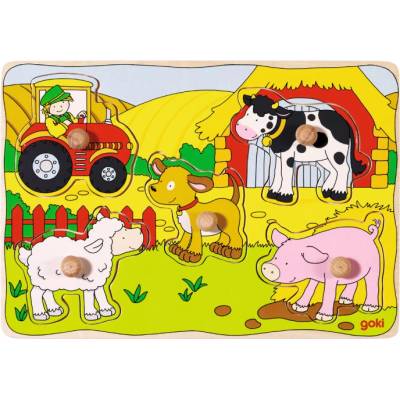 Goki Puzzle Goki On The Farm Lift Out (57589)