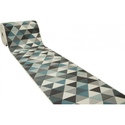 Nej-koberce Luna 503430/95832 modrý Trojúhelníky metráž 60 cm