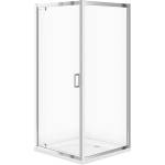 Cersanit Душ кабина Cersanit Arteco квадратна с въртяща се врата 90x90 хром (S157-010)