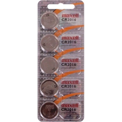 Maxell Батерия литиева Maxell, CR2016, 3V, 1бр (ML-BL-CR-2016-5PK)