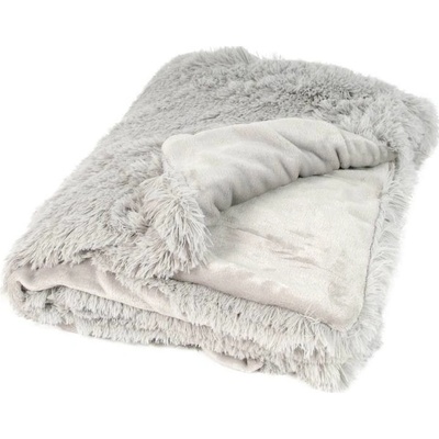 Deka O´Lala Pets Soft dvouvrstvá stříbrná 200x155