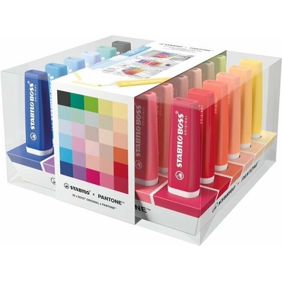 STABILO BOSS ORIGINAL x PANTONE - sada 30 zvýrazňovačů - exkluzivní designová spolupráce