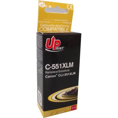 Compatible Мастилница UPRINT CLI-551XL CANON, С чип, Magenta (7237)
