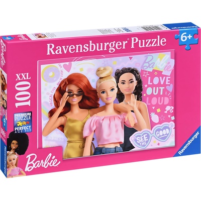 Ravensburger Пъзел Ravensburger от 100 XXL части - Барби (13269)