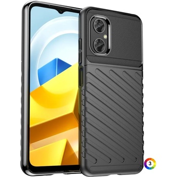 Image 1 of Xiaomi Poco M5 4G Удароустойчив Twill Texture Калъф и Протектор