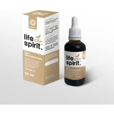 Life Spirit Q10 + Rezveratrol tekutý lipozomálny doplnok stravy s koenzýmom Q10 a rezveratrolom 50 ml