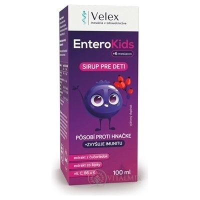 Velex EnteroKids sirup pro děti od 6 měsíců 100 ml